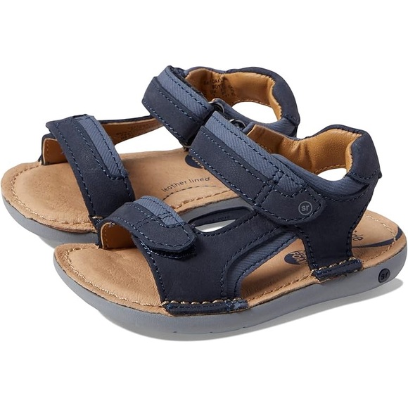 NEW Stride rite Kids Navy Sandals - Picture 1 of 1